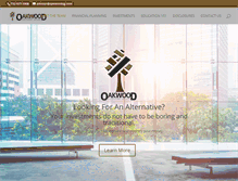 Tablet Screenshot of oakwoodag.com